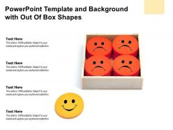Powerpoint template and background with out of box shapes