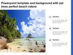Powerpoint Template And Background With Pal Trees Perfect Beach Nature