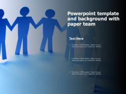 Powerpoint Template And Background With Paper Team
