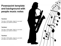 Powerpoint Template And Background With People Music Notes