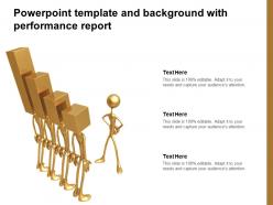 Powerpoint Template And Background With Performance Report