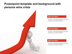 Powerpoint template and background with persons wins crisis Powerpoint template and background with persons wins crisis