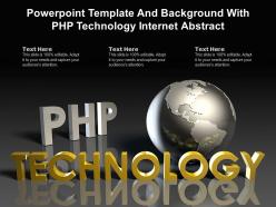 Powerpoint template and background with php technology internet abstract