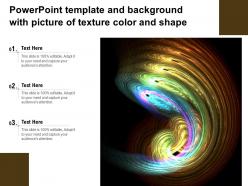 Powerpoint template and background with picture of texture color and shape