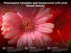Powerpoint Template And Background With Pink Flower Beauty