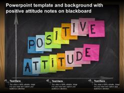 Powerpoint template and background with positive attitude notes on blackboard