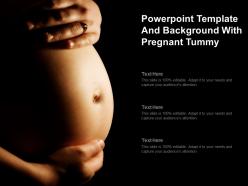 Powerpoint template and background with pregnant tummy