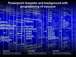 Powerpoint template and background with programming of success