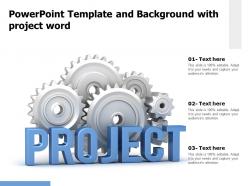 Powerpoint template and background with project word
