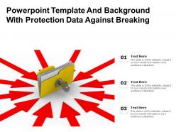 Powerpoint Template And Background With Protection Data Against Breaking