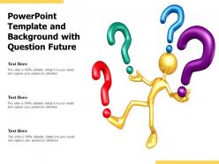 Powerpoint template and background with question future