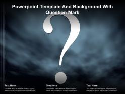 Powerpoint template and background with question mark