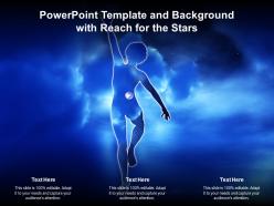 Powerpoint template and background with reach for the stars
