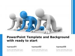 Powerpoint template and background with ready to start