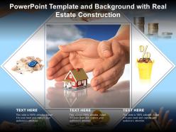 Powerpoint template and background with real estate construction in american dollar