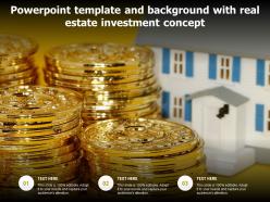 Powerpoint Template And Background With Real Estate Investment Concept