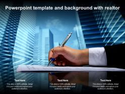 Powerpoint template and background with realtor