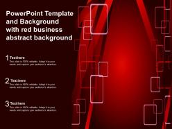 Powerpoint template and background with red business abstract background