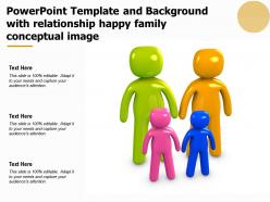 Powerpoint template and background with relationship happy family conceptual image