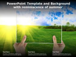 Powerpoint template and background with reminiscence of summer