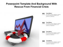 Powerpoint template and background with rescue from financial crisis