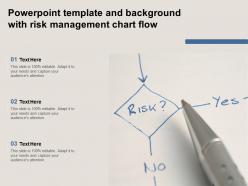 Powerpoint Template And Background With Risk Management Chart Flow
