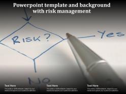 Powerpoint template and background with risk management