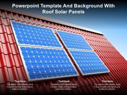Powerpoint Template And Background With Roof Solar Panels