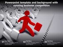 Powerpoint Template And Background With Running Business Competition