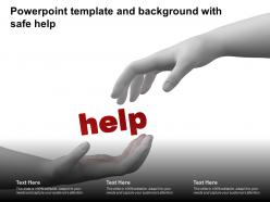 Powerpoint template and background with safe help