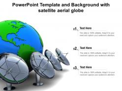 Powerpoint Template And Background With Satellite Aerial Globe