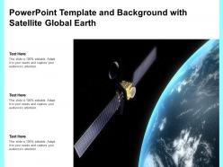 Powerpoint Template And Background With Satellite Global Earth