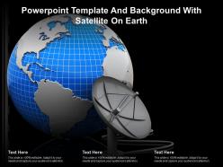 Powerpoint Template And Background With Satellite On Earth