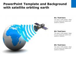 Powerpoint Template And Background With Satellite Orbiting Earth