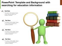 Powerpoint Template And Background With Searching For Education Information