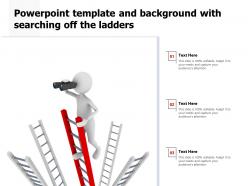 Powerpoint template and background with searching off the ladders