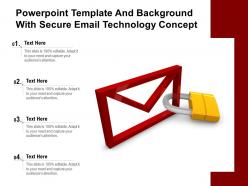 Powerpoint template and background with secure email technology concept