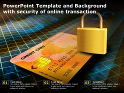 Powerpoint template and background with security of online transaction