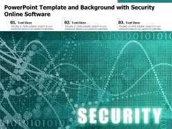 Powerpoint template and background with security online software