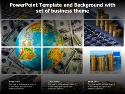 Powerpoint Template And Background With Set Of Business Theme