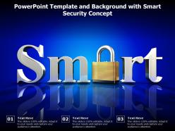 Powerpoint template and background with smart security concept