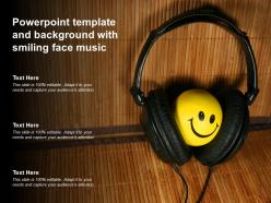 Powerpoint Template And Background With Smiling Face Music