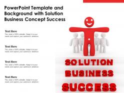 Powerpoint template and background with solution business concept success