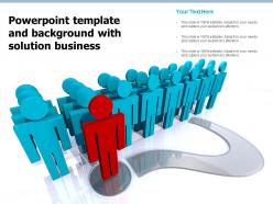 Powerpoint Template And Background With Solution Business