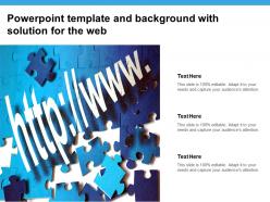 Powerpoint template and background with solution for the web