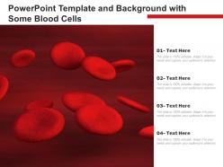 Powerpoint template and background with some blood cells