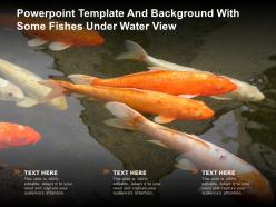 Powerpoint template and background with some fishes under water view