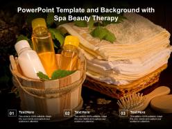 Powerpoint template and background with spa beauty therapy