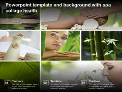 Powerpoint template and background with spa collage health