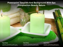 Powerpoint template and background with spa composition beauty nature